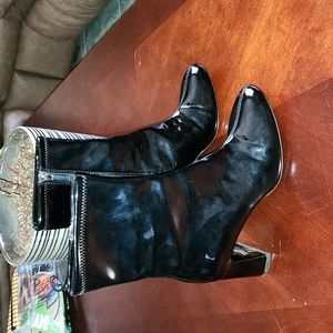 Black Patent Leather Boots - image 1